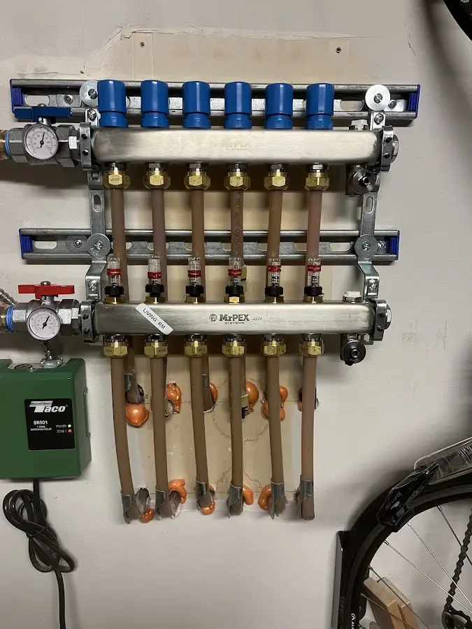 Plumber performing Leak Detection at a residential property in Estelle